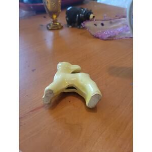 Vintage yellow deer figurine